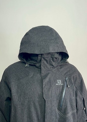 Gri Kapüşonlu Erkek Spor Mont - Görsel 5