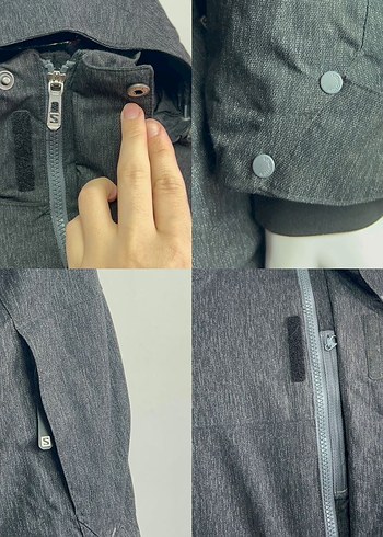 Gri Kapüşonlu Erkek Spor Mont - Görsel 7