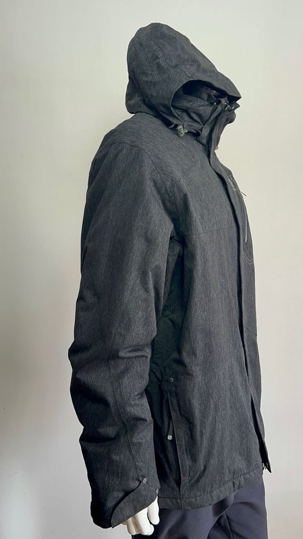 Gri Kapüşonlu Erkek Spor Mont - Görsel 4