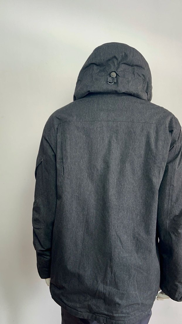 Gri Kapüşonlu Erkek Spor Mont - Görsel 2