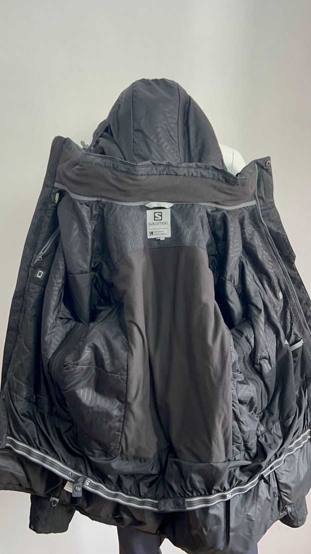 Gri Kapüşonlu Erkek Spor Mont - Görsel 3