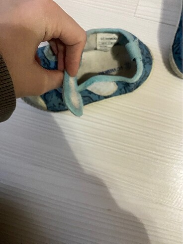 22 Beden mavi Renk Bebek yazlık ayakkabı