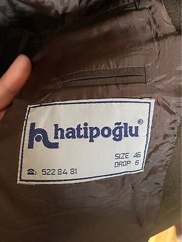 46-6 drop Beden kahverengi Renk Hatipoğlu ceket