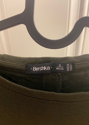 Kadın Haki Uzun Kollu Kalem Elbise - Görsel 3