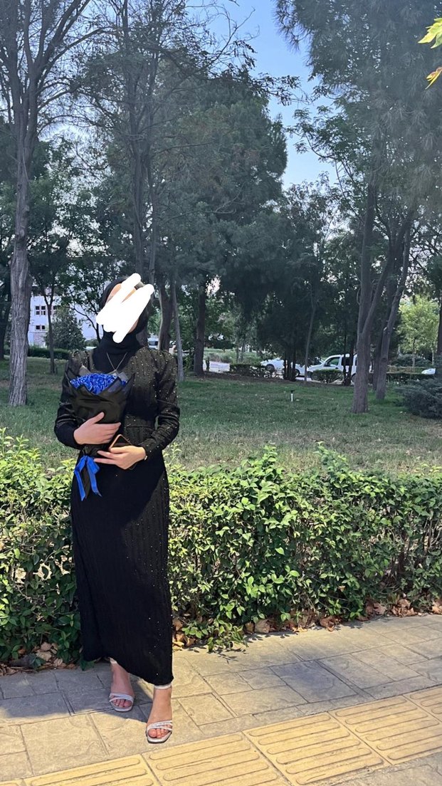 Tesettür abiye elbise - Görsel 2