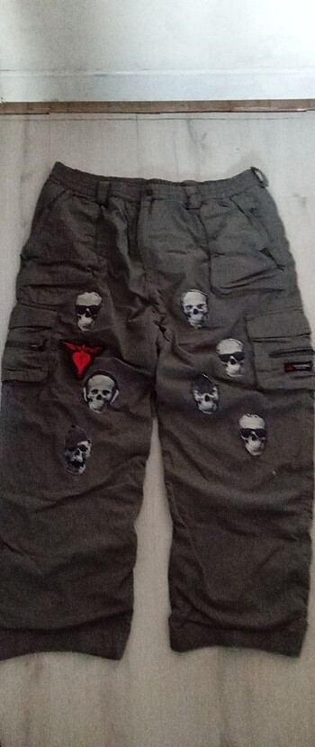 Gri kargo pantalon 
