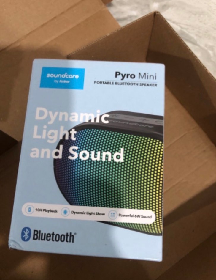 (SIFIRÜRÜN)Anker Pyro Mini Renkli Bluetooth Hoparlör - Görsel 2