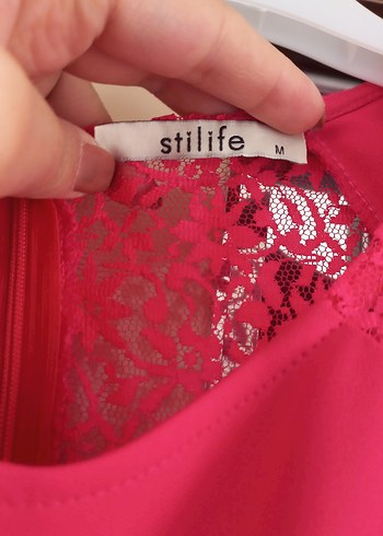 Pembe Uzun Drapeli V Yakalı Abiye Elbise - Görsel 6