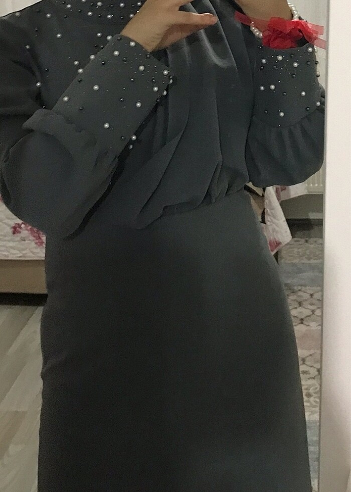 Tesettür elbise abiye - Görsel 3