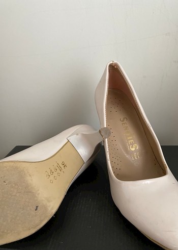 Beyaz Kadın Stiletto Topuklu Ayakkabı - Görsel 2