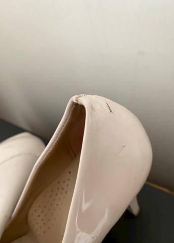 Beyaz Kadın Stiletto Topuklu Ayakkabı - Görsel 3