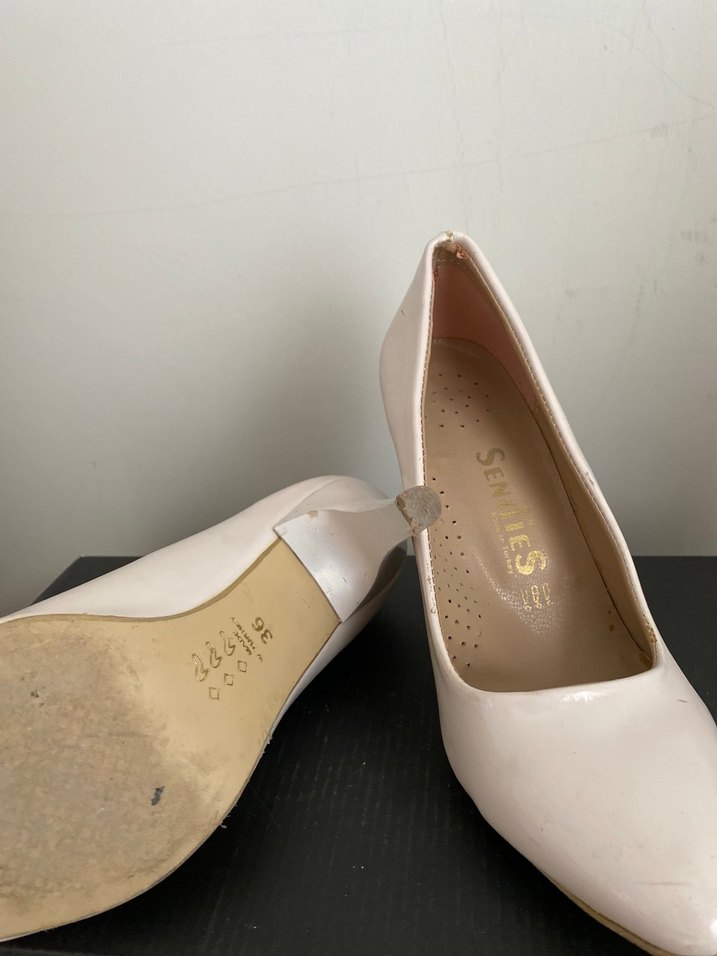 Beyaz Kadın Stiletto Topuklu Ayakkabı - Görsel 2