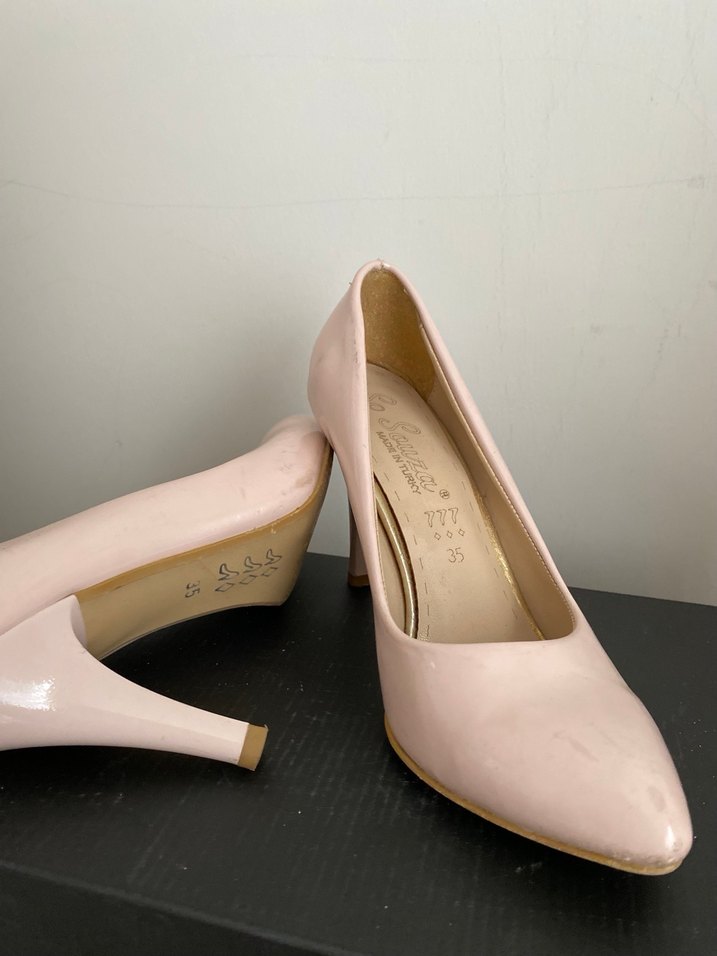 Beyaz Kadın Stiletto Topuklu Ayakkabı - Görsel 5