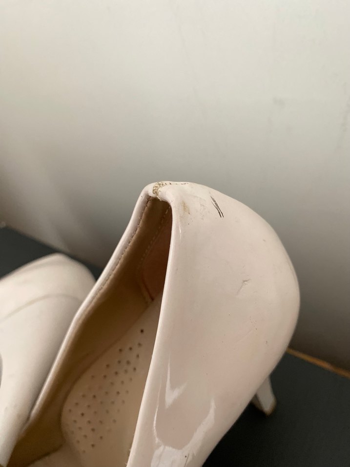 Beyaz Kadın Stiletto Topuklu Ayakkabı - Görsel 3