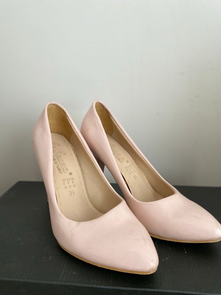 Beyaz Kadın Stiletto Topuklu Ayakkabı - Görsel 4