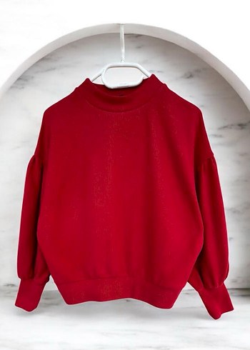 Dilvin kırmızı fitilli şık sweat