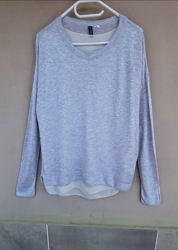 H&M H&M oversize bluzlu sırt yırtmaçlı triko