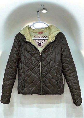 Bershka haki kışlık erkek mont