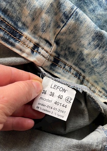 Diğer Lefon Taşlanmış Kot yelek elbise