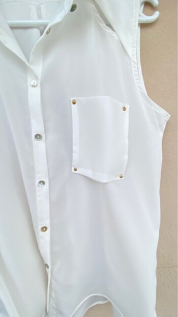 l Beden beyaz Renk Limon company sıfır omuz detaylı bluz