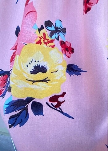 m Beden çeşitli Renk Tozlu çiçek detaylı yazlık bluz