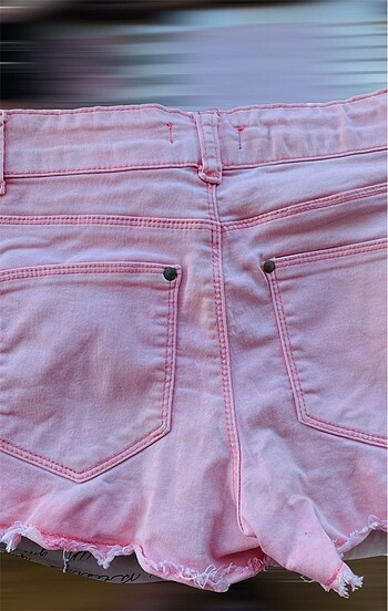 s Beden Select Pembe eskitme jean şort