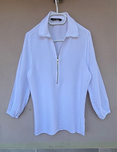LC Waikiki Lcw fermuar detaylı tunik bluz