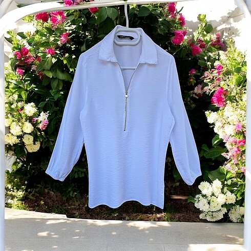Lcw fermuar detaylı tunik bluz