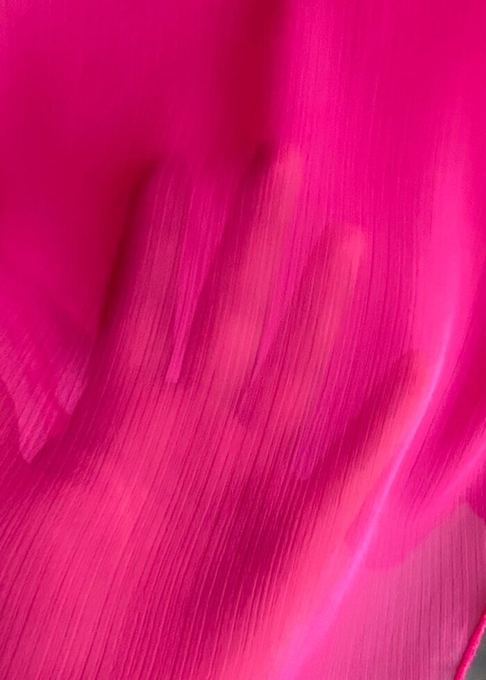 Defacto straplez Fuşya şık pareo - Görsel 4