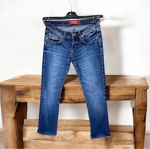 Ltb mavi taşlanmış şık jean