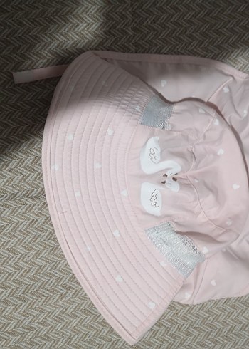 Nakışlı Pembe Bebek Şapkası