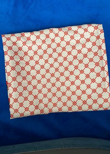 bej kırmızı siyah kadın şal - Görsel 2