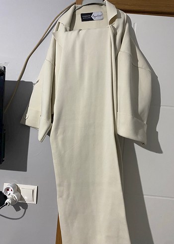 Kadın beyaz triko takım - Görsel 2