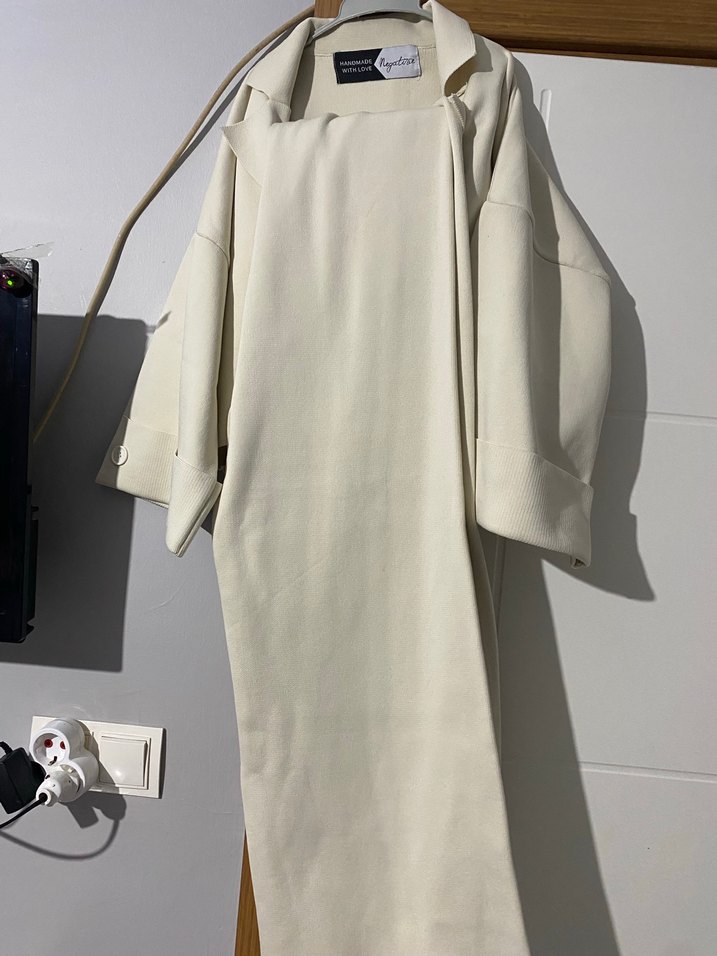 Kadın beyaz triko takım - Görsel 2