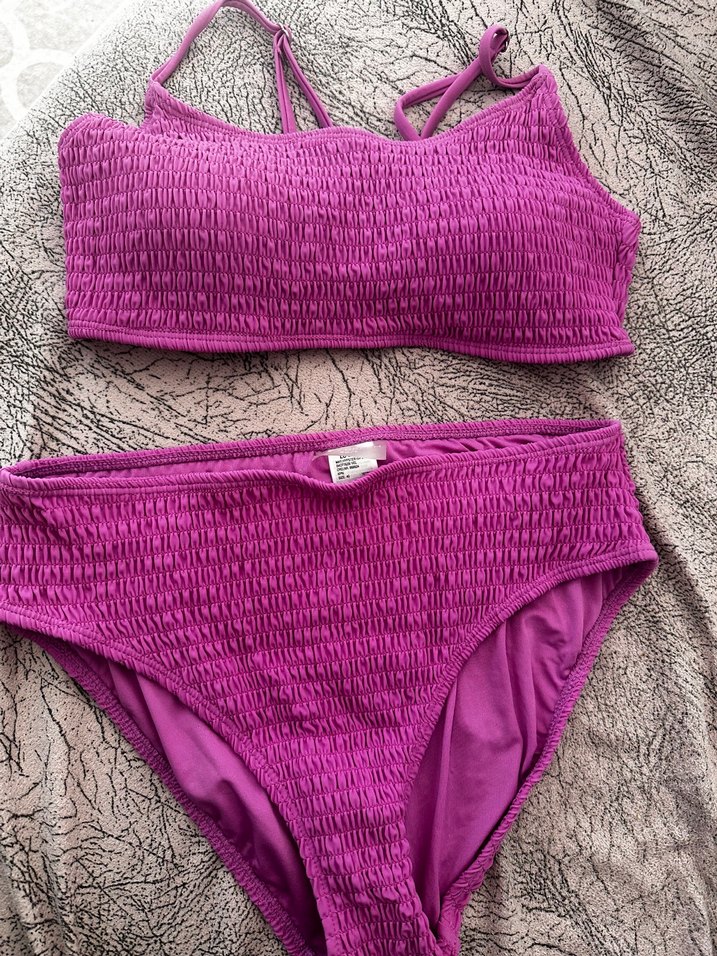 Mor Strappy İpli Kadın Bikini - Görsel 2