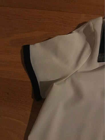 38 Beden beyaz Renk Koton siyah beyaz kısa kollu gömlek