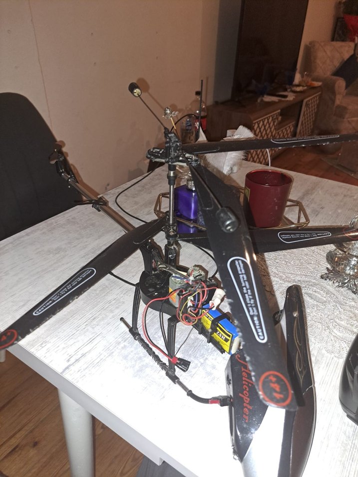 Büyük Boy RC Helikopter Kumandasız Parça / Proje - Görsel 5