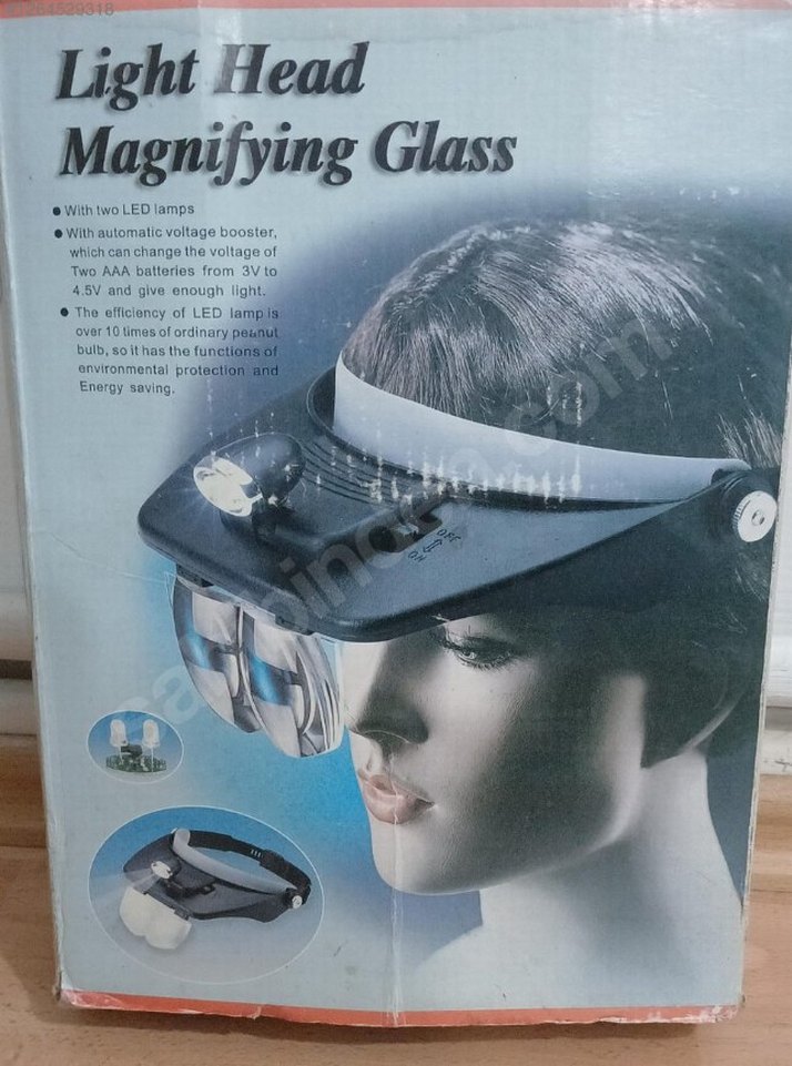Led Işıklı Kafa Büyüteç mercek lup modelleri seti - Görsel 3