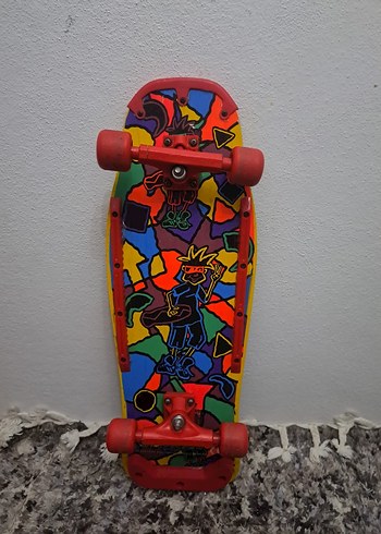 Retro Vintage Old School Komple Güverte Kaykay 1980'ler - Görsel 2