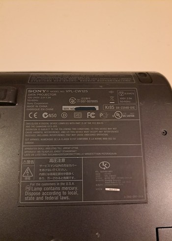 Sony VPL-CW125 Projektör | Güçlü Işık | Net Görüntü | 986 Saat - Görsel 11