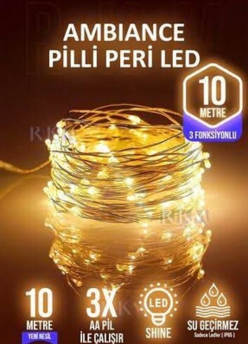 Beden 10 mt peri led sarı