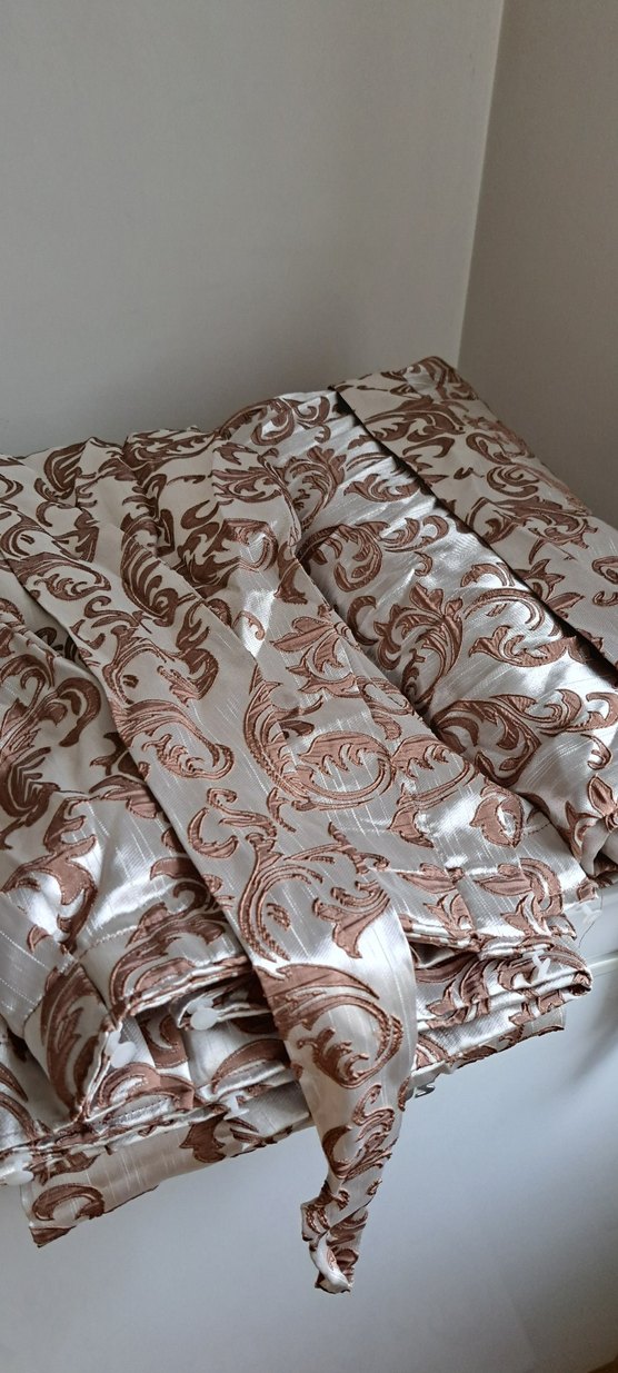 kendinden   nakıs desenli   fon perde - Görsel 5