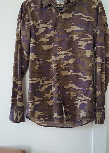 Erkek Kamuflaj Desenli Uzun Kollu Gömlek - Görsel 4