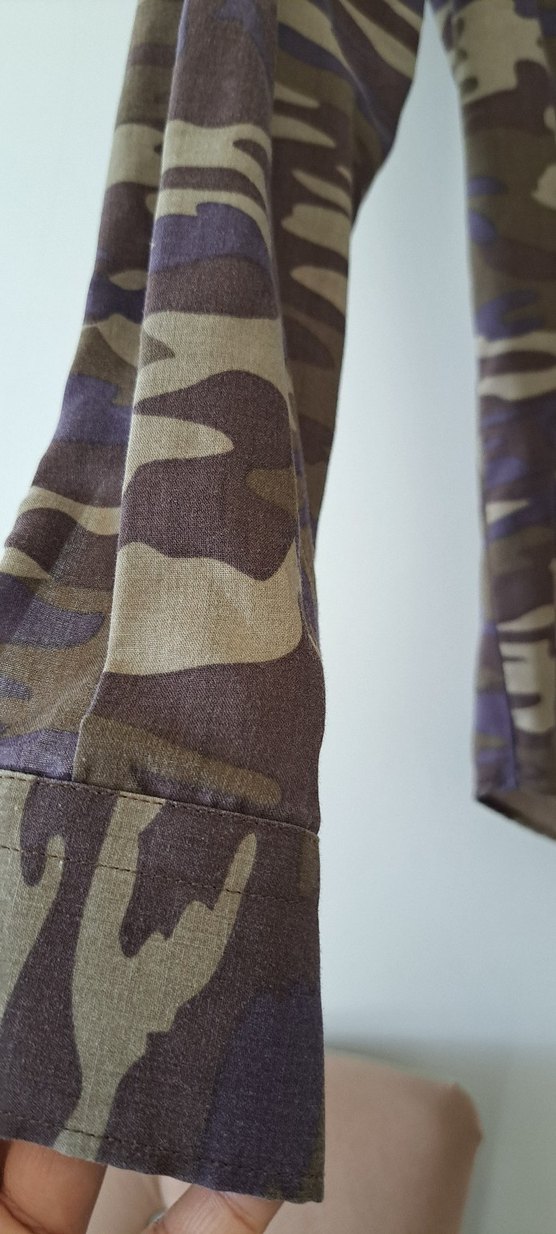 Erkek Kamuflaj Desenli Uzun Kollu Gömlek - Görsel 3