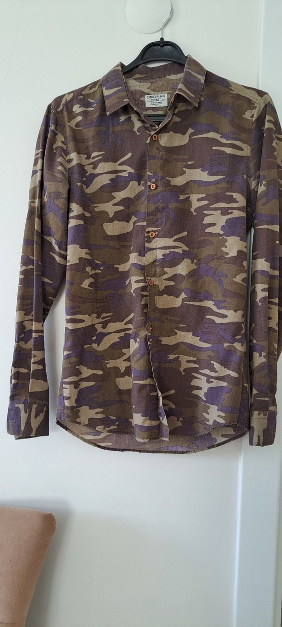 Erkek Kamuflaj Desenli Uzun Kollu Gömlek - Görsel 2