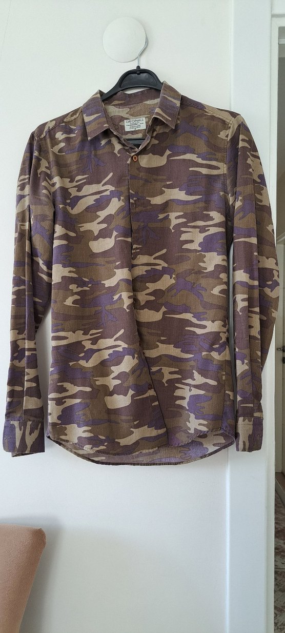 Erkek Kamuflaj Desenli Uzun Kollu Gömlek - Görsel 5