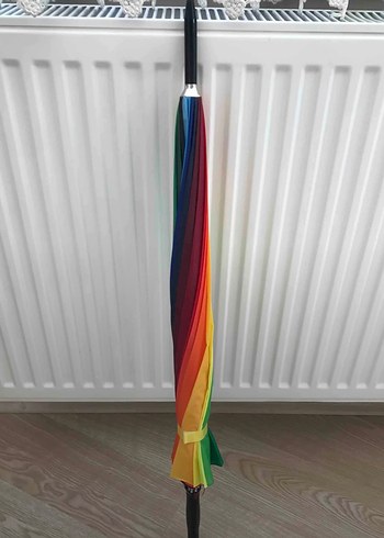 Kadın Çok Renkli Pilili Şemsiye - Görsel 2