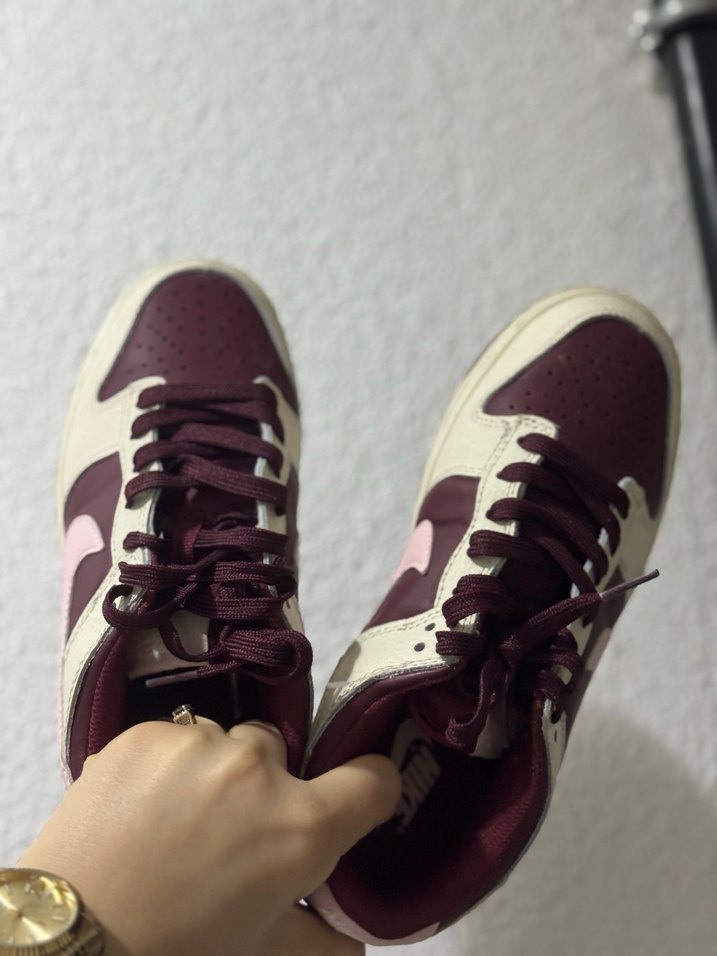 Bordo Renkli Kadın Spor Ayakkabı - Görsel 2