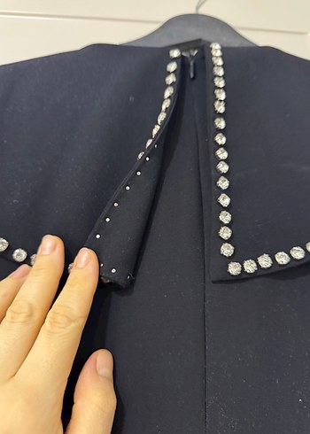 Uzun Siyah Gotik Kadın Elbise - Görsel 4