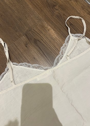 Penti Penti Dantel Detaylı Beyaz Bohem Atlet